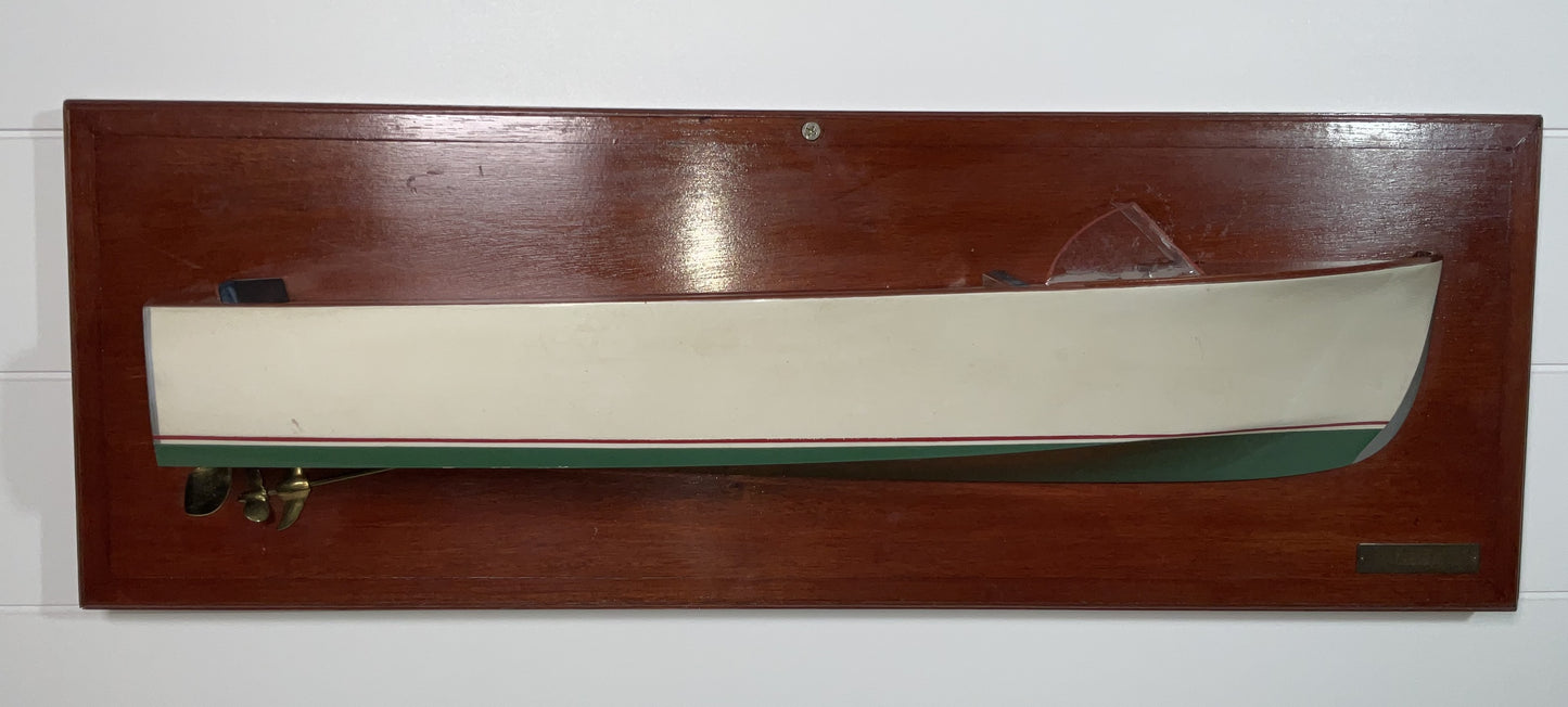 Fine Half Model of a 1950s Speedboat Model