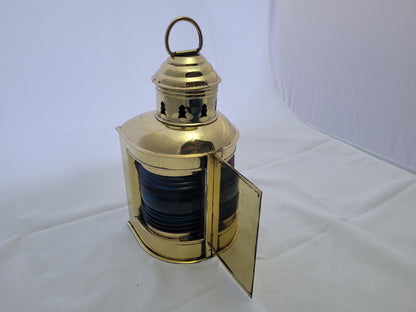 Boat Lantern with Red and Blue Lenses