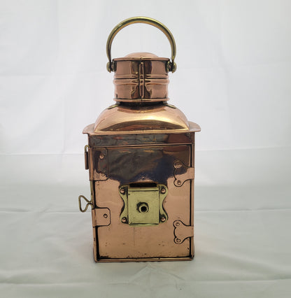 Copper Ships Stern Lantern By English Maker