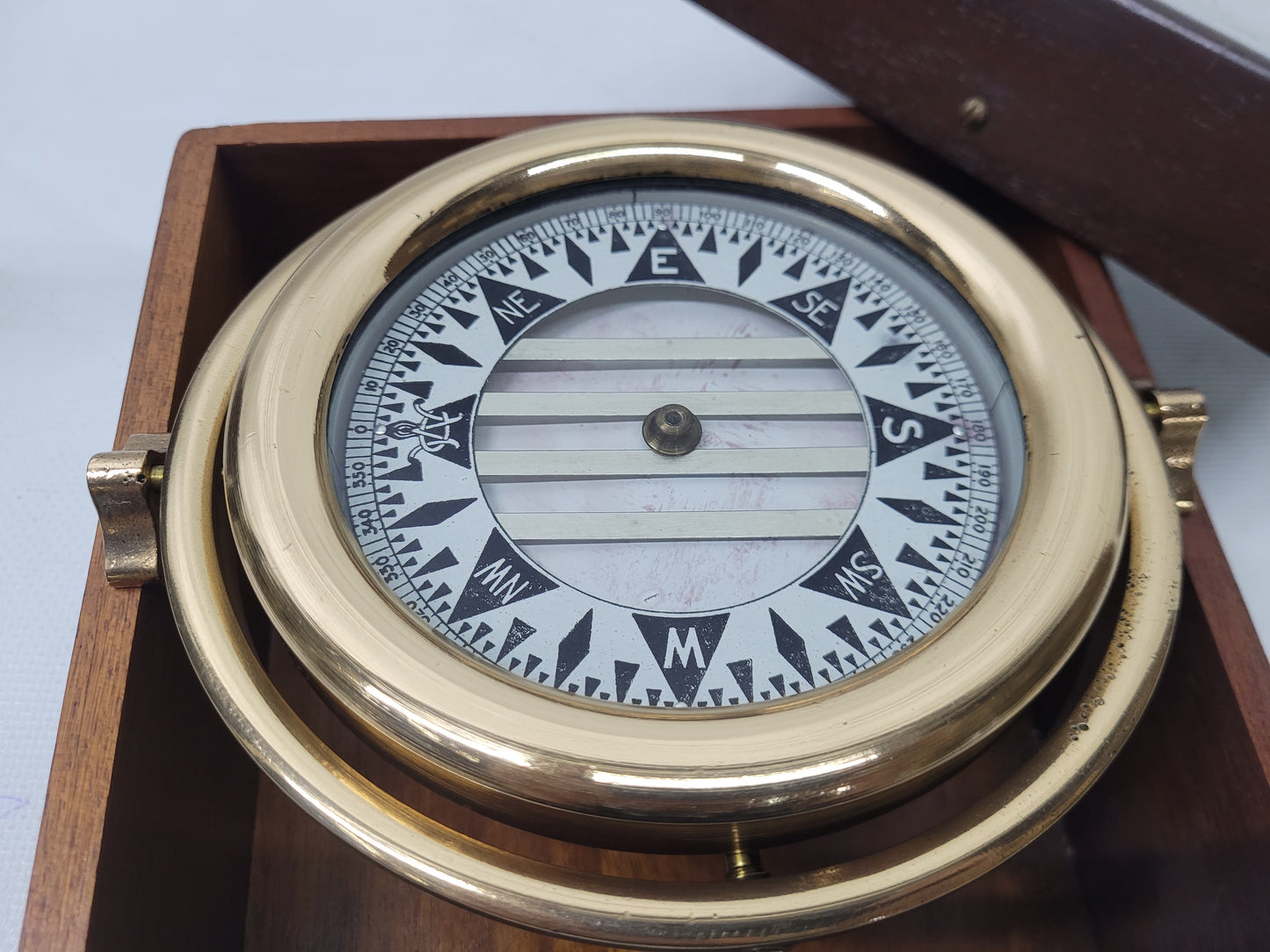 Brass Boat Compass by American Maker