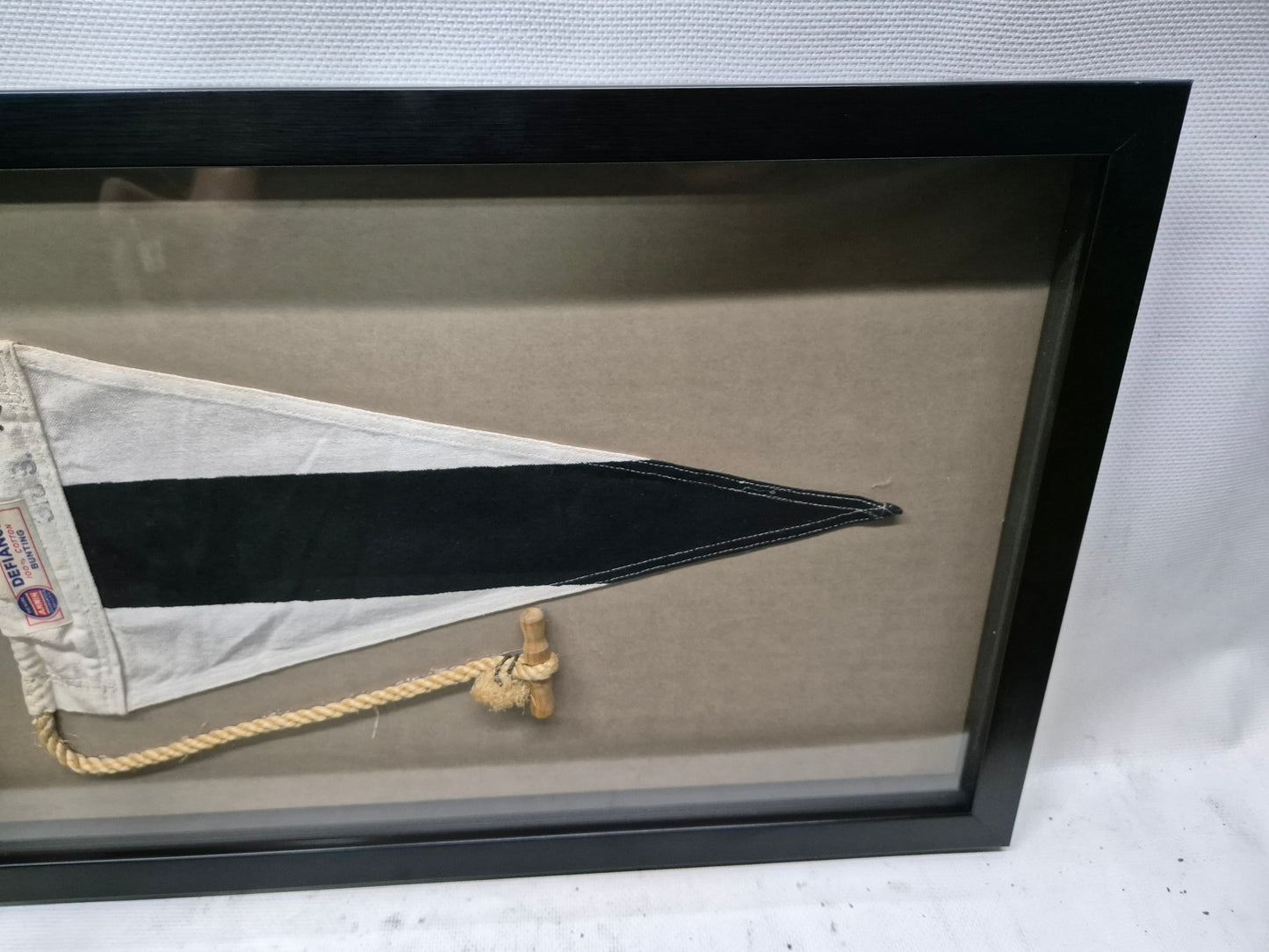Nautical Signal Pennant in Shadowbox Frame
