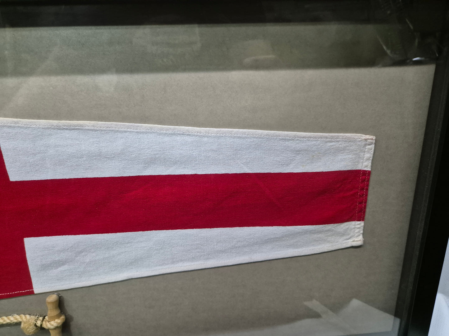 Nautical Signal Pennant for Numeral "EIGHT" in Frame