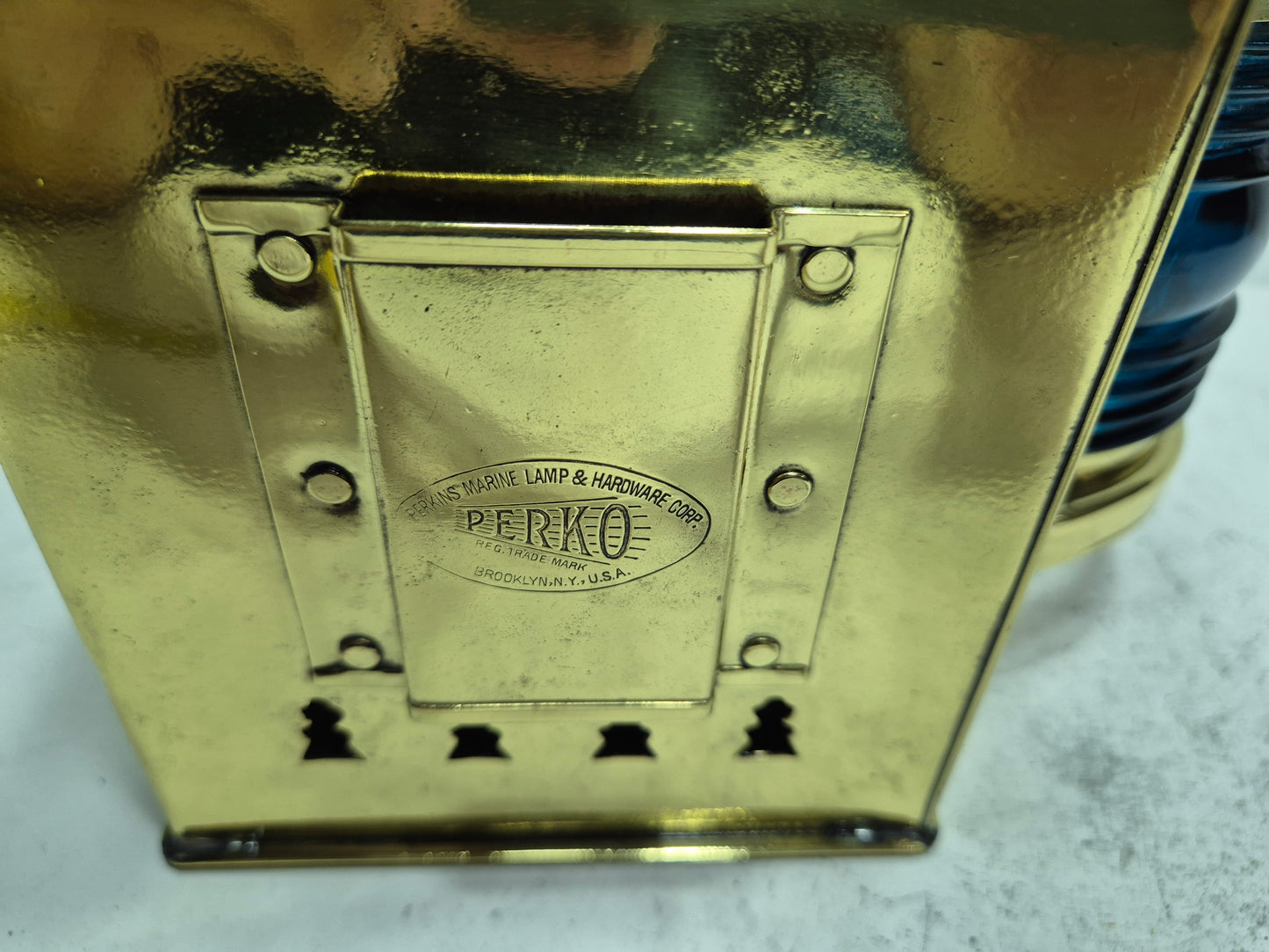 Solid Brass Boat Lantern by Perkins Marine Corporation