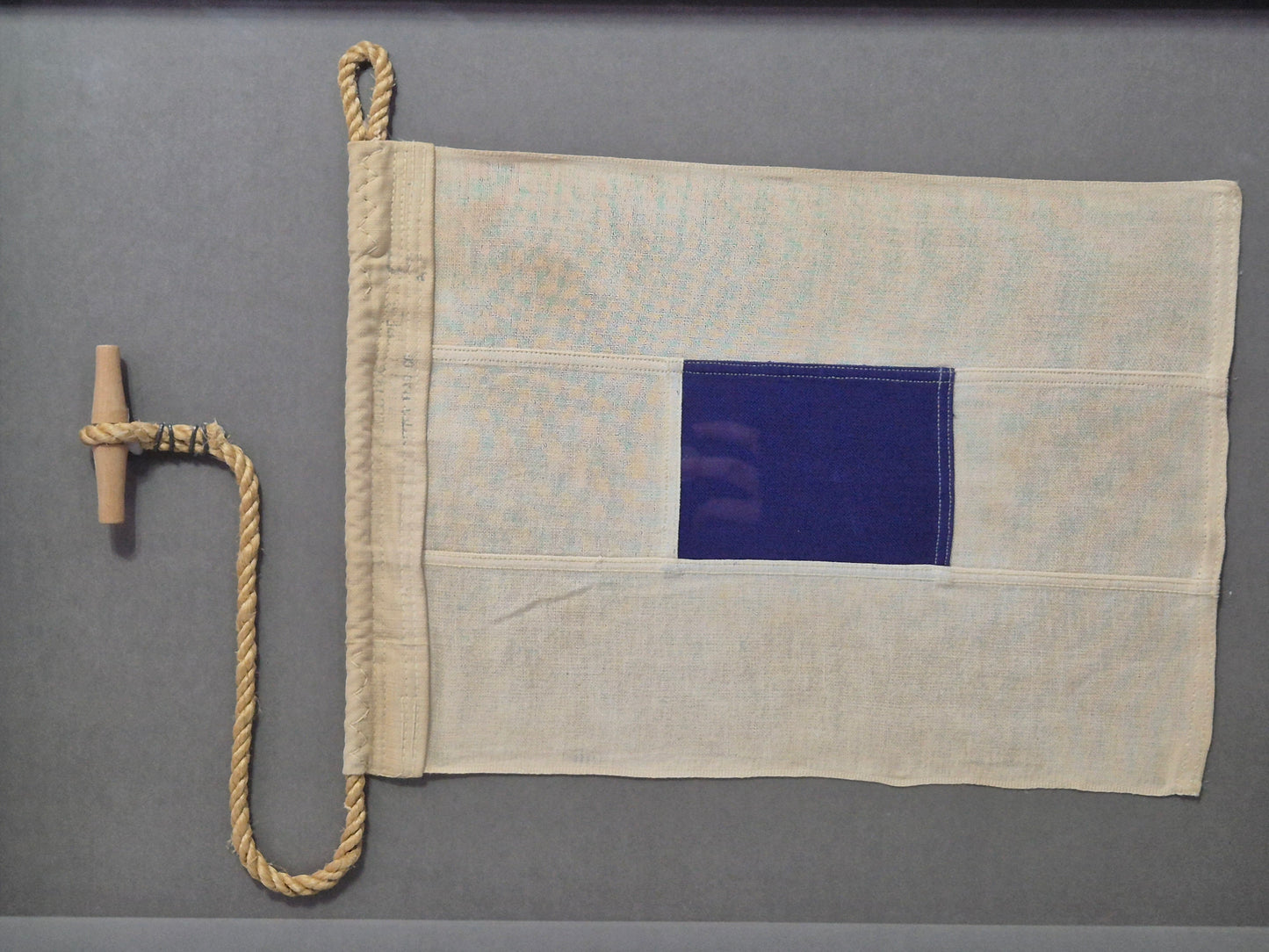 Framed International Code of Signals Charlie (C) Linen Flag