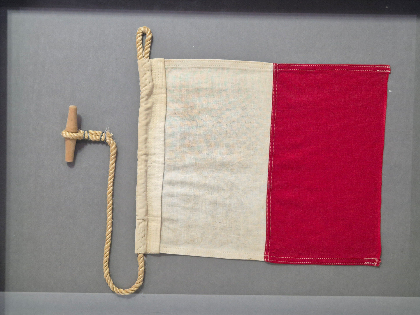 Framed International Code of Signals Hotel (H) Linen Flag