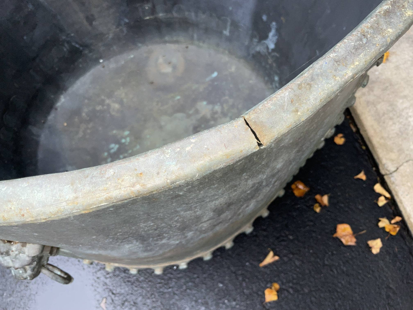 Thirty Two Inch Copper Cauldron