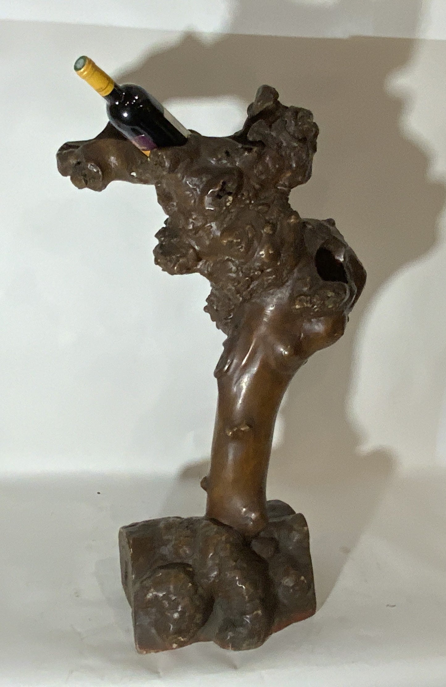Wine Bottle Holder made from Tree Root
