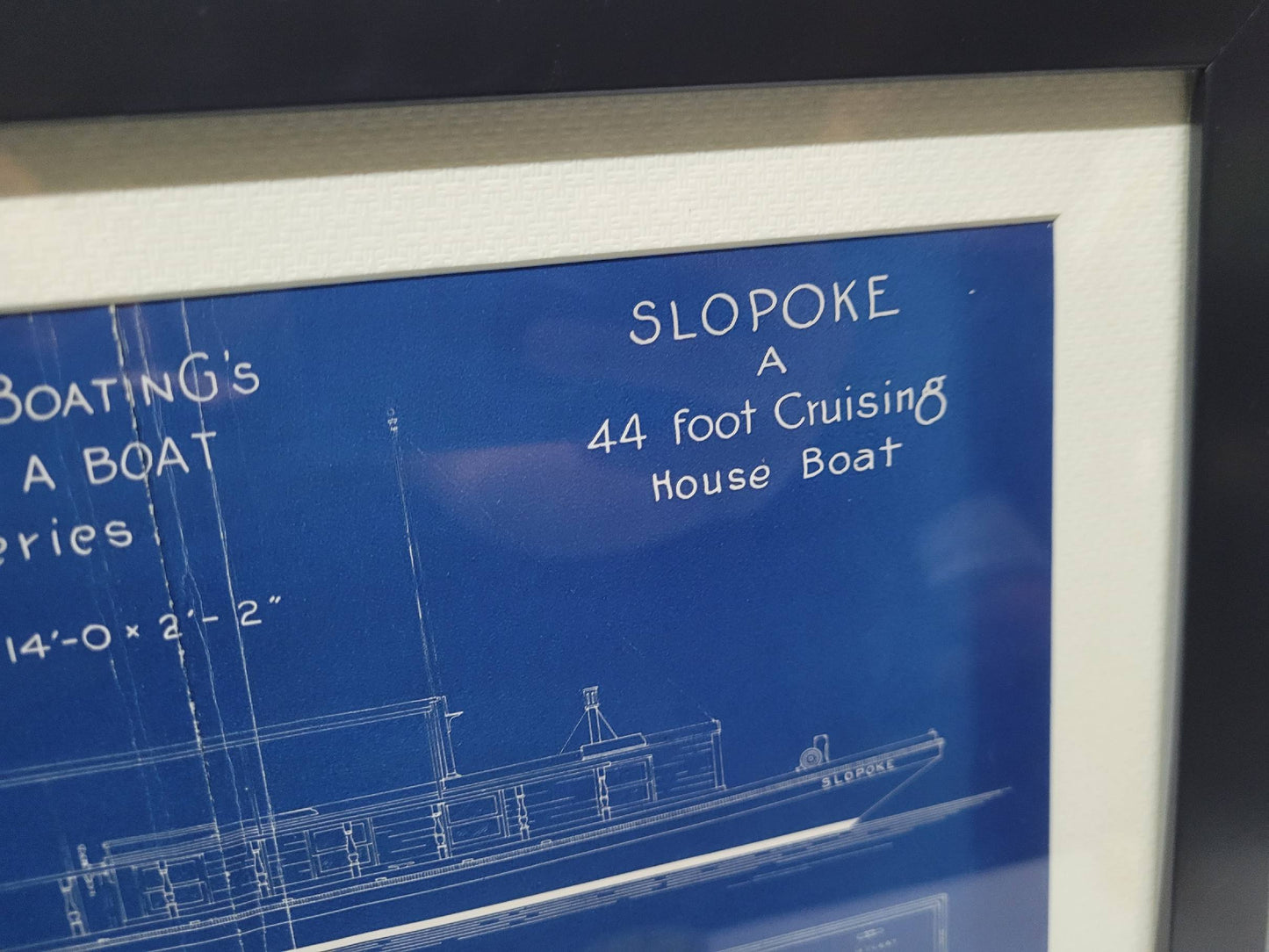 Boat Blueprint of the "Slopoke" from Motor Boating Publications