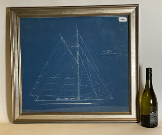1909 Yacht Blueprint frm George Lawley
