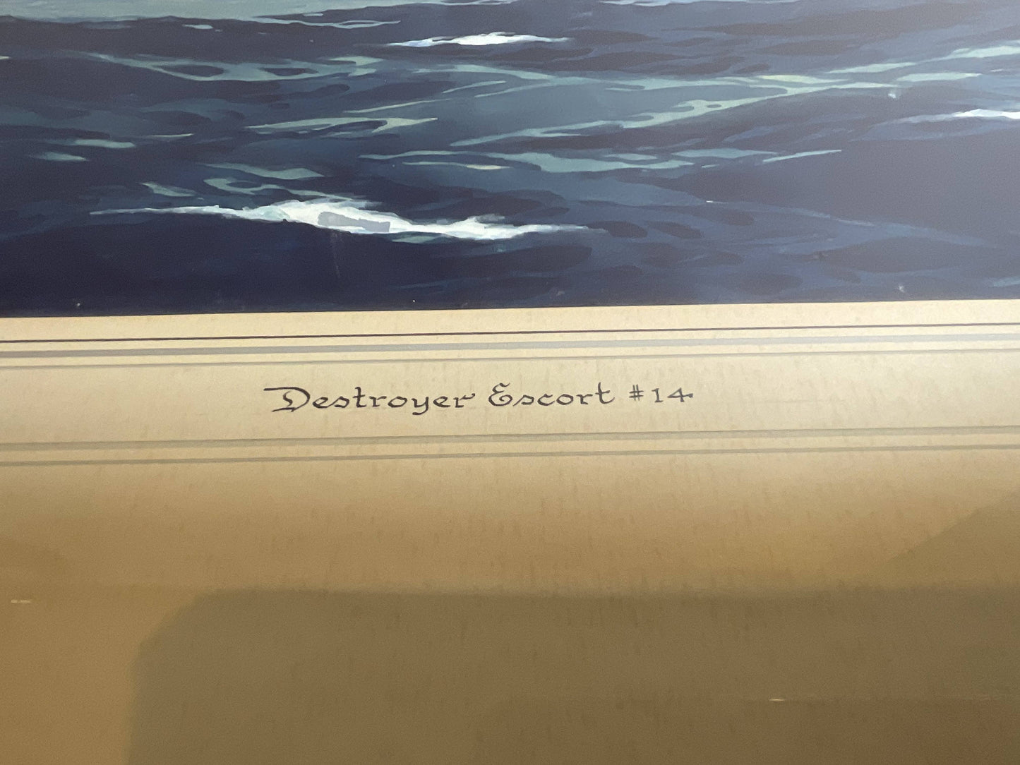 USS Doherty DE-14 Painting by Worden Wood