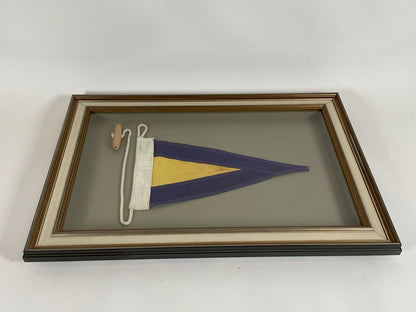 Nautical Signal Flag In Shadowbox Frame