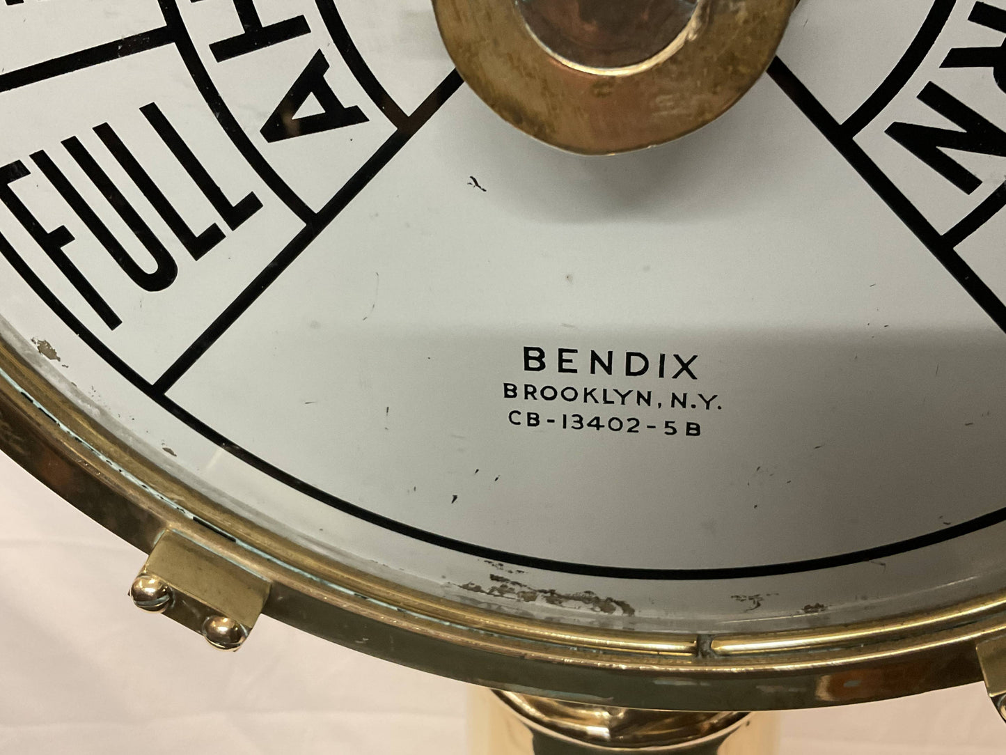 Solid Brass Ships Telegraph By Bendix