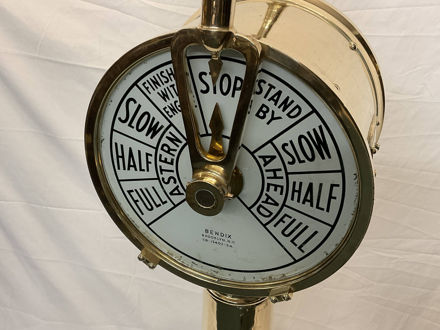 Solid Brass Ships Telegraph By Bendix