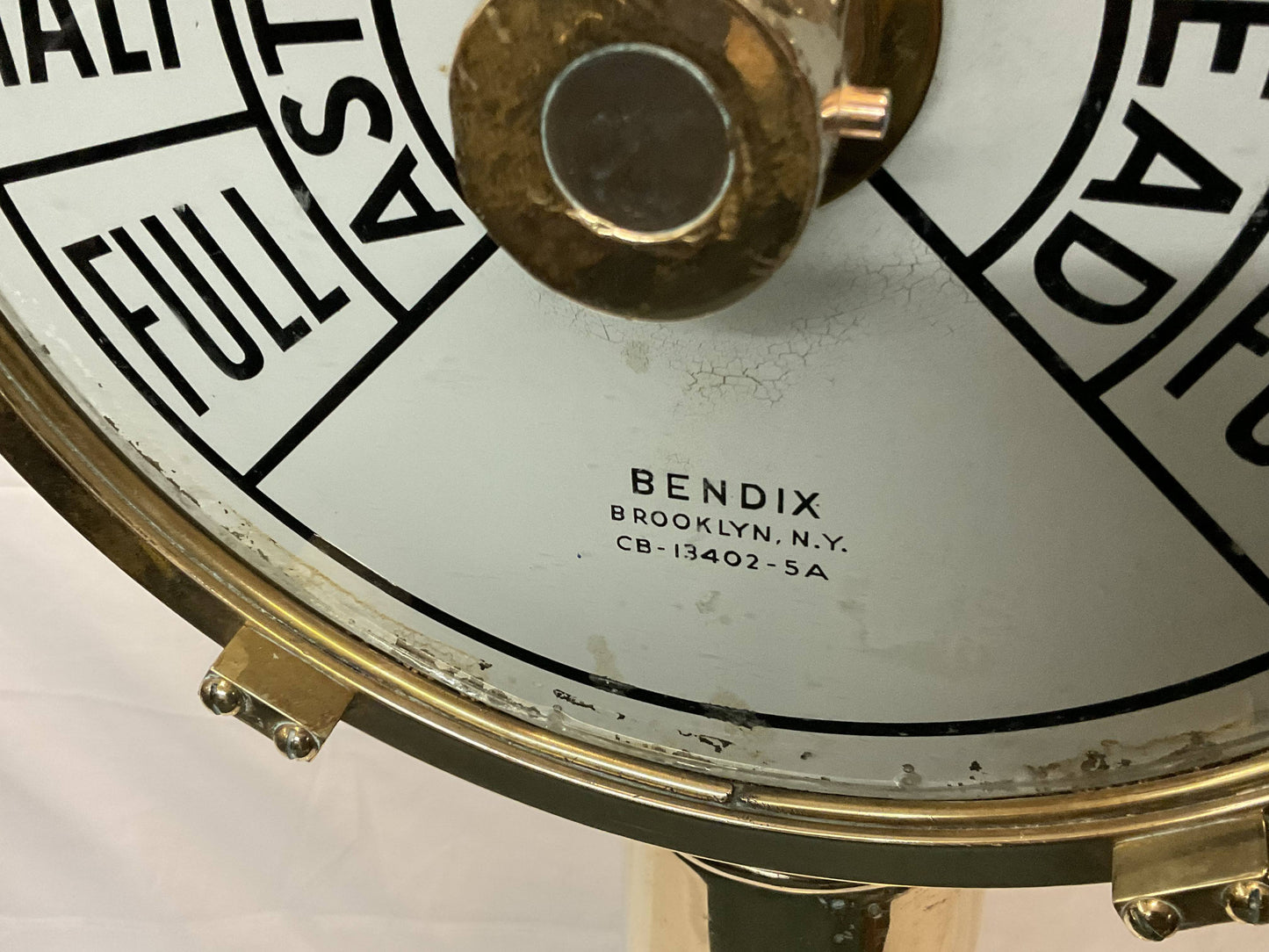 Solid Brass Ships Telegraph By Bendix