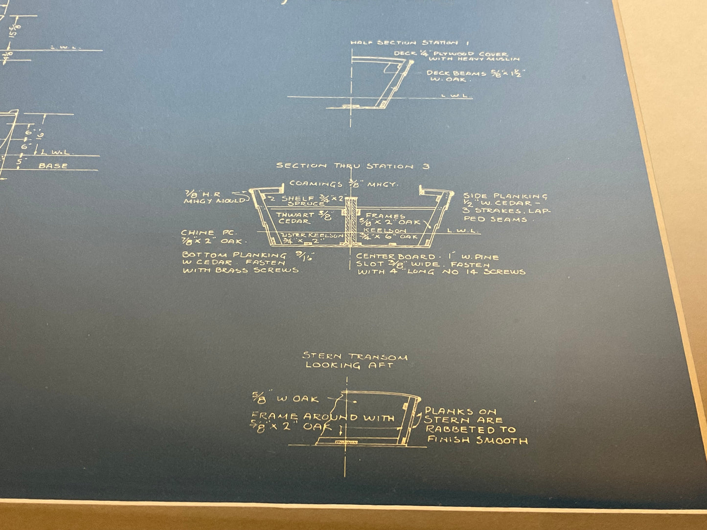 Sailboat Blueprint of the Sloop Turnover