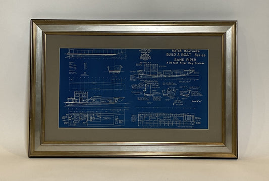 Boat Blueprint Showing the Sand Piper