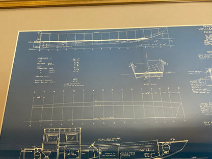 Boat Blueprint Showing the Sand Piper