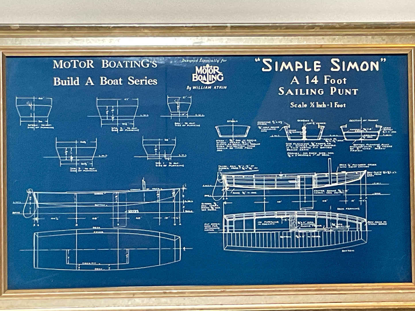 Sailboat Blueprint for Simple Simon