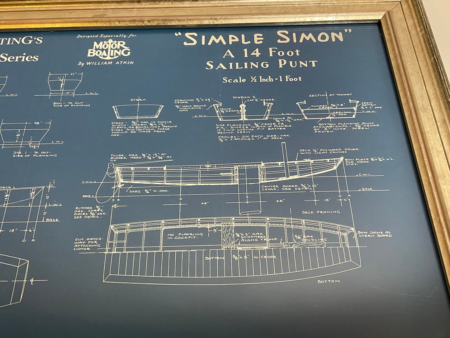 Sailboat Blueprint for Simple Simon