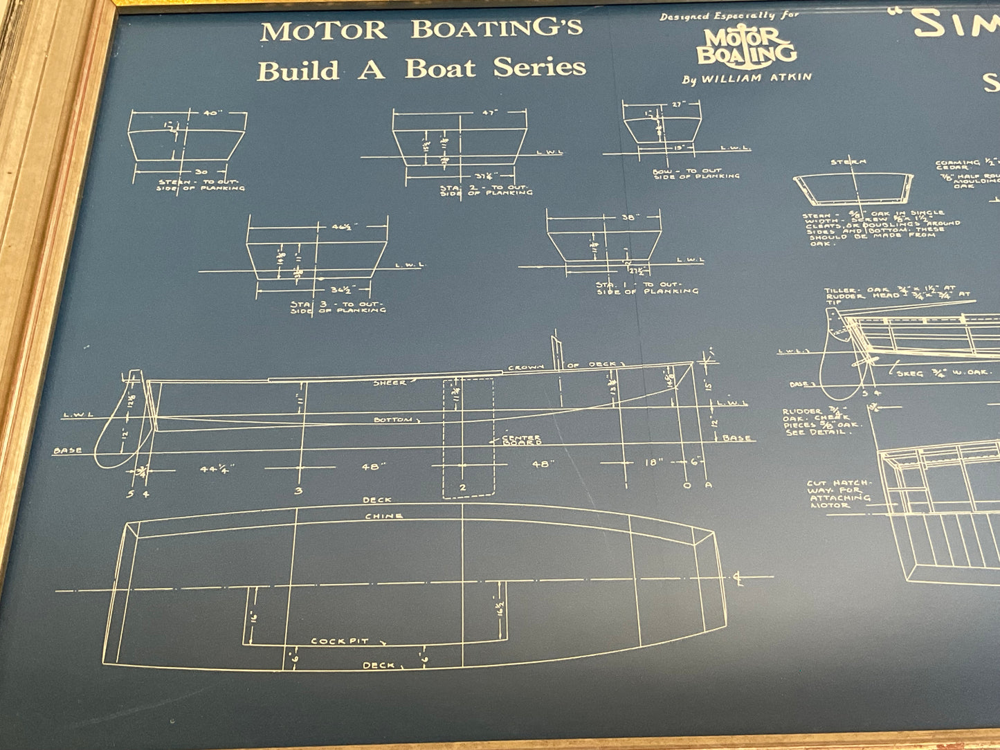 Sailboat Blueprint for Simple Simon