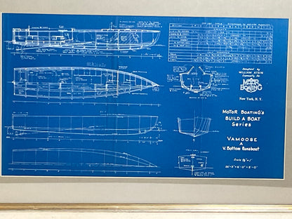 Boat Blueprint of the Runabout Vamoose