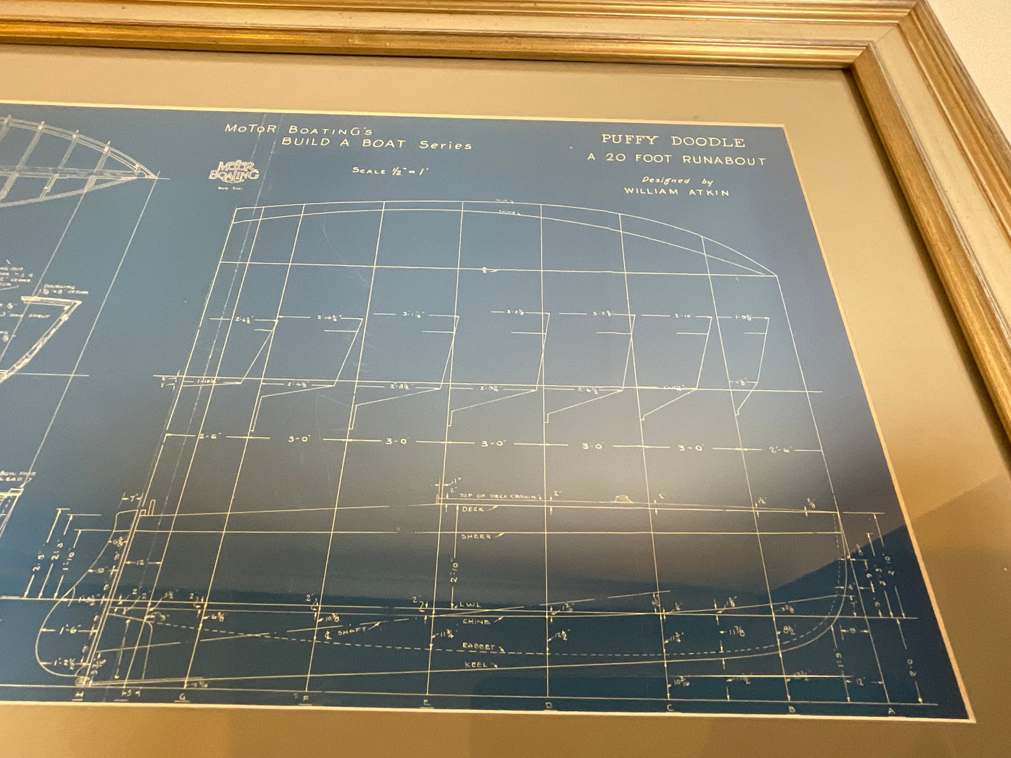 Boat Blueprint of the Runabout "Puffy Doodle"