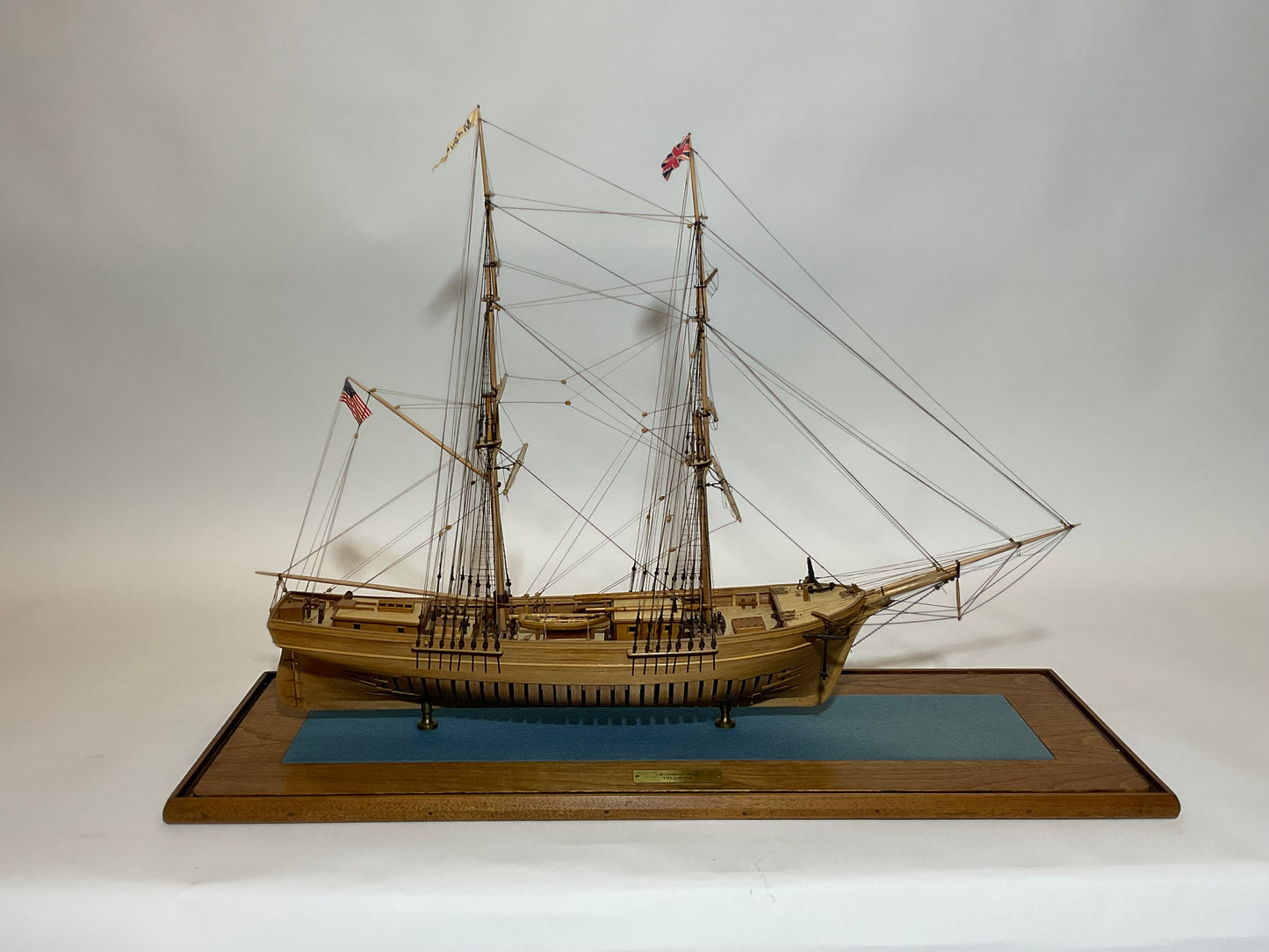 Ship model of Brig Pilgrim by Hitchcock