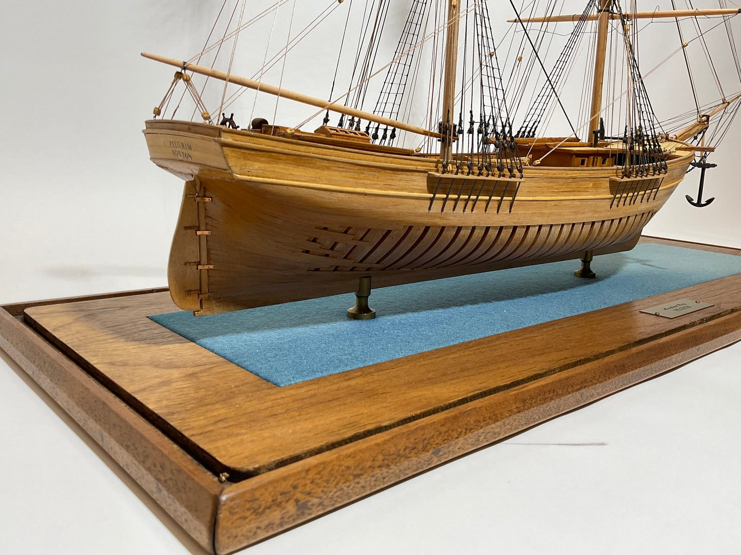 Ship model of Brig Pilgrim by Hitchcock