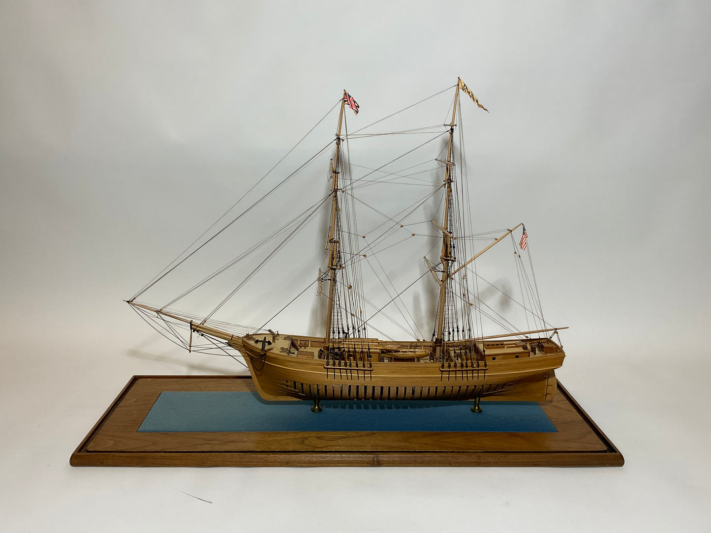 Ship model of Brig Pilgrim by Hitchcock