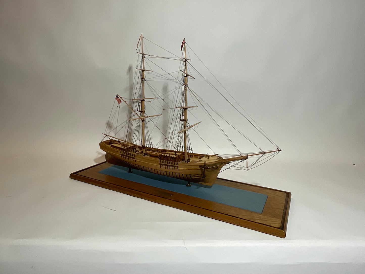 Ship model of Brig Pilgrim by Hitchcock