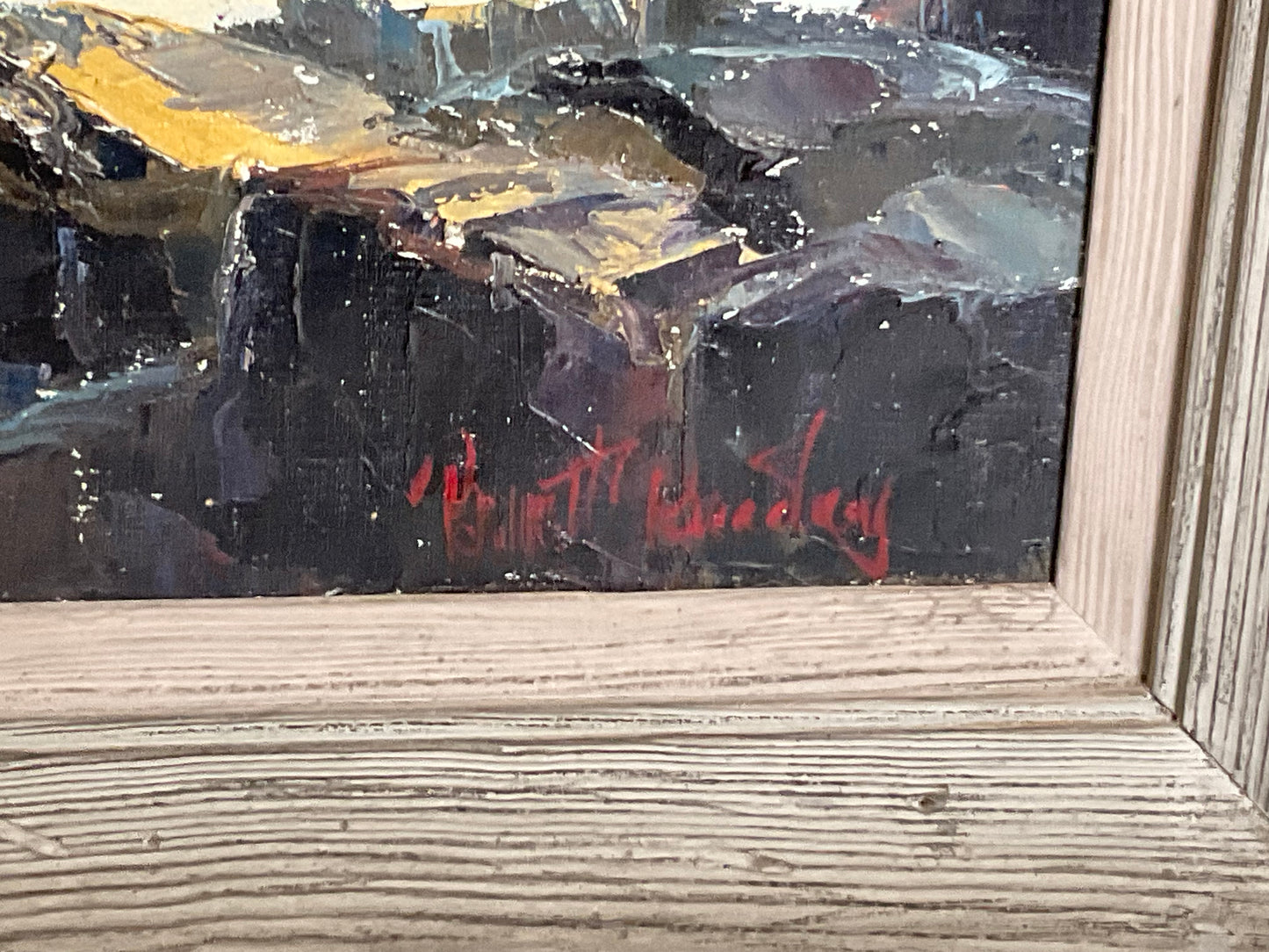 Storm Brewing Oil Painting B. Bradbury