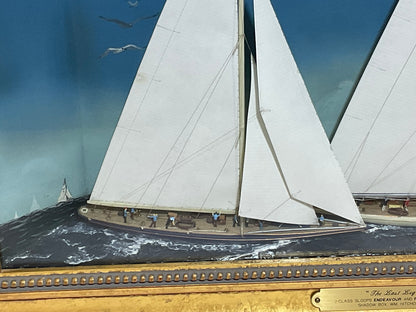 Americas Cup Yacht Wall Mount Diorama