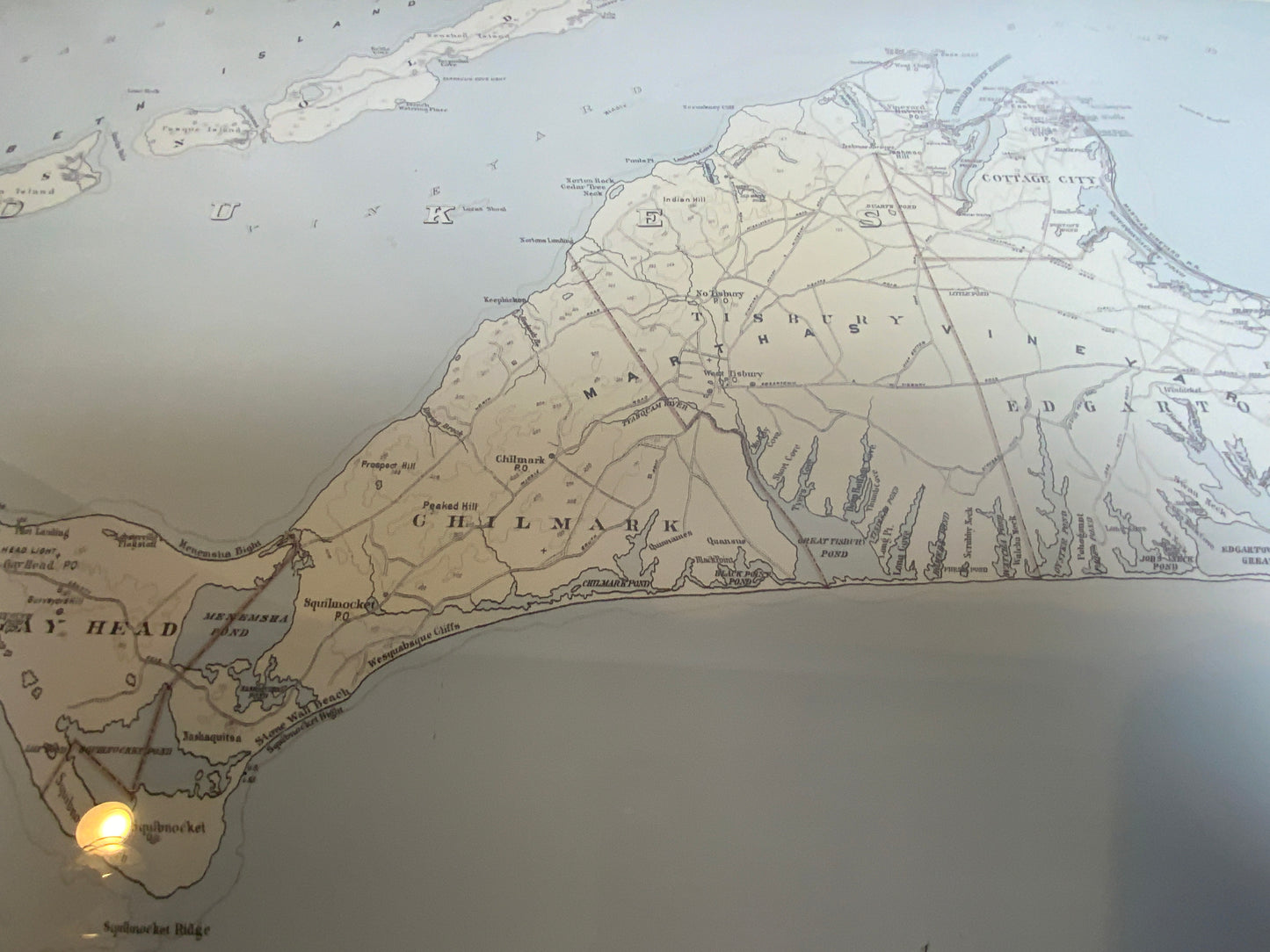 Map of Martha's Vineyard by Walker