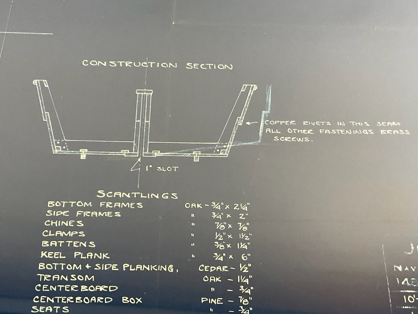 Alden Design No. 548, Sailing Skiff Blueprint