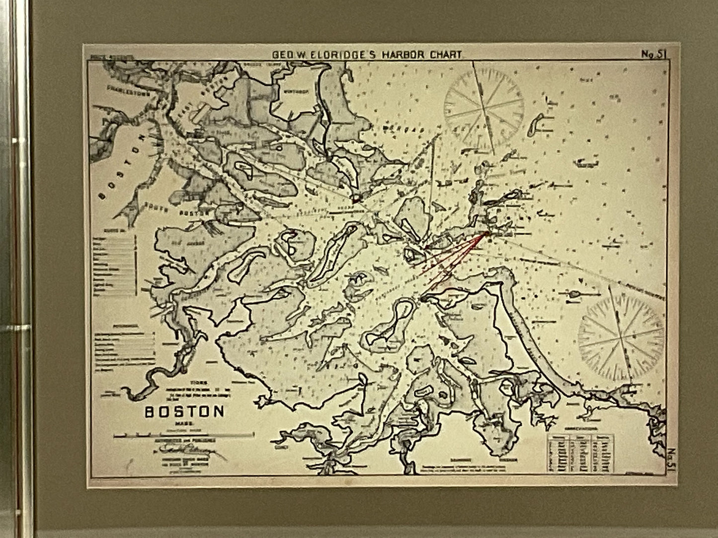 Copy of 1901 Chart of Boston Harbor