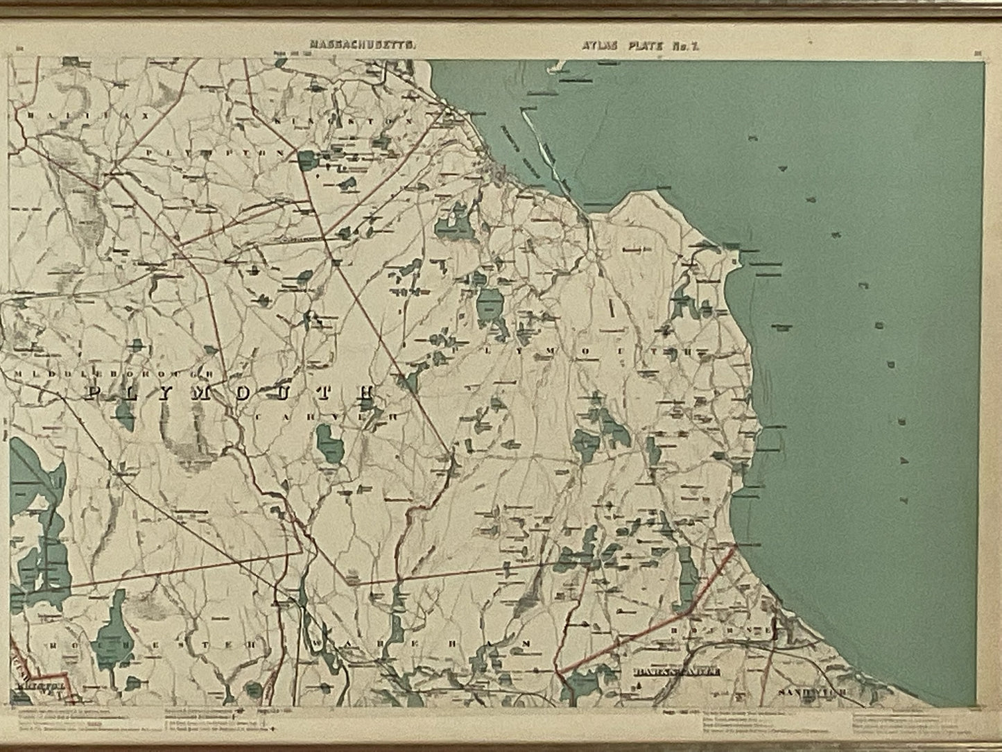 1891 Map of Plymouth County Mass