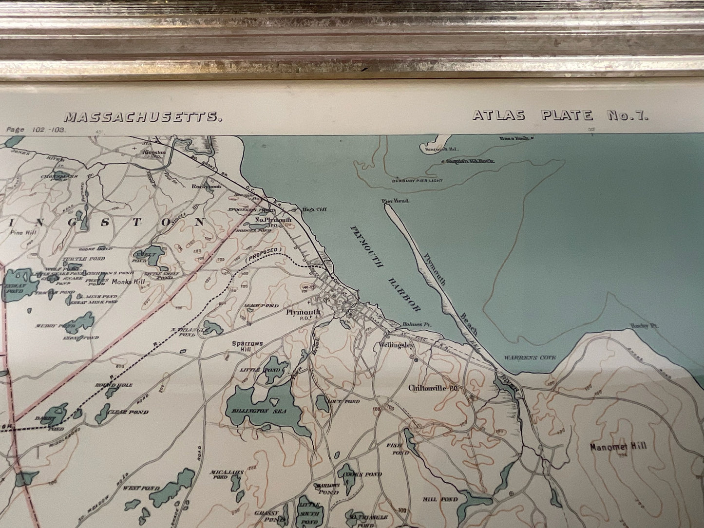 1891 Map of Plymouth County Mass