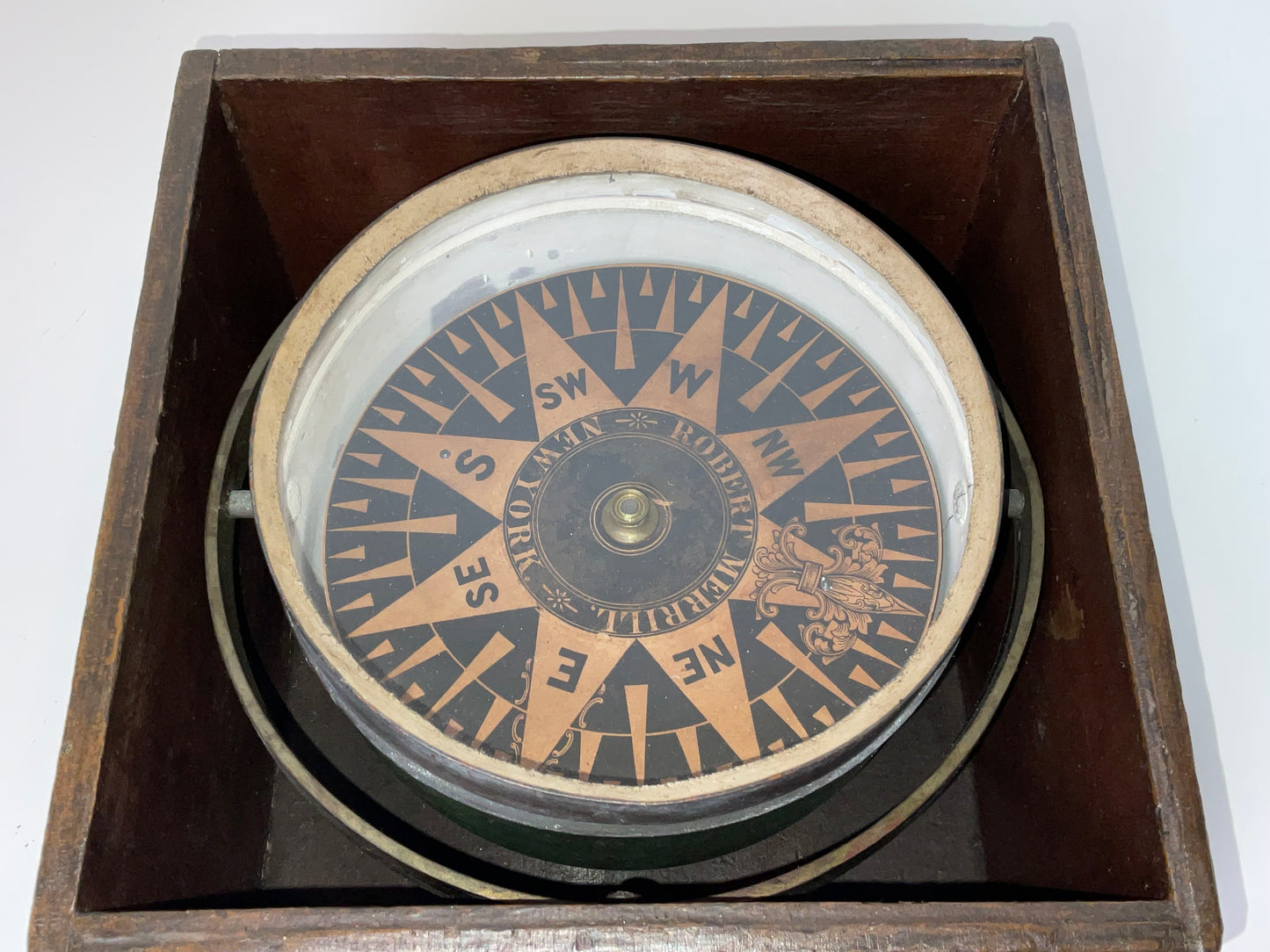 Nineteenth Century Ship's Compass by Robert Merrill