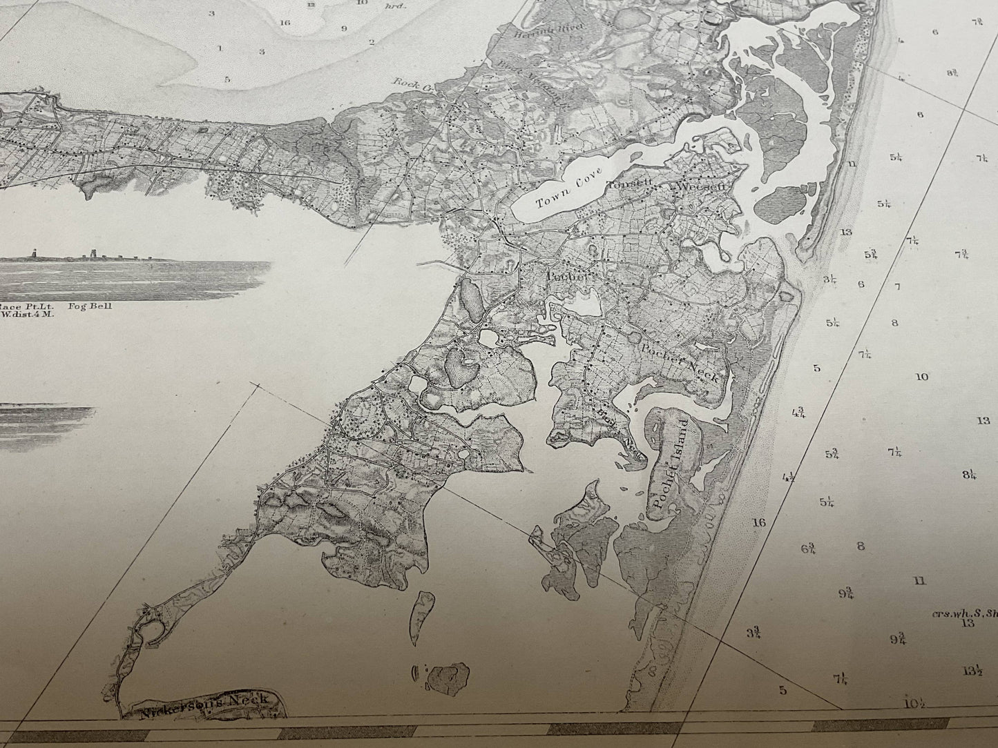 US Coast Survey Chart Of Cape Cod Bay