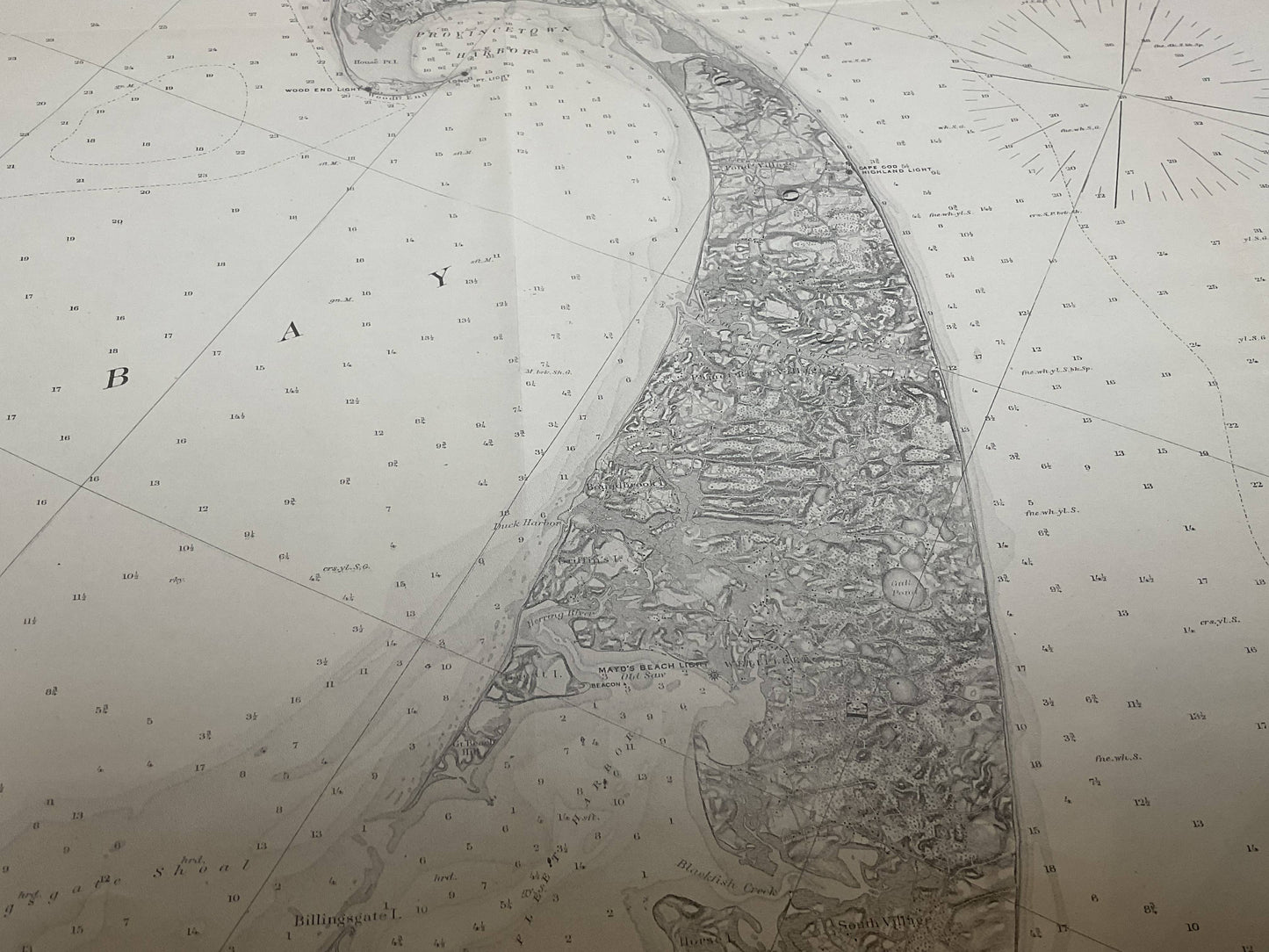 US Coast Survey Chart Of Cape Cod Bay