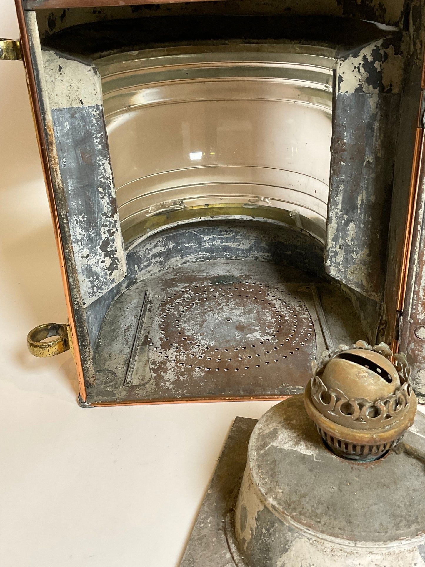 Solid Copper French Ships Lantern