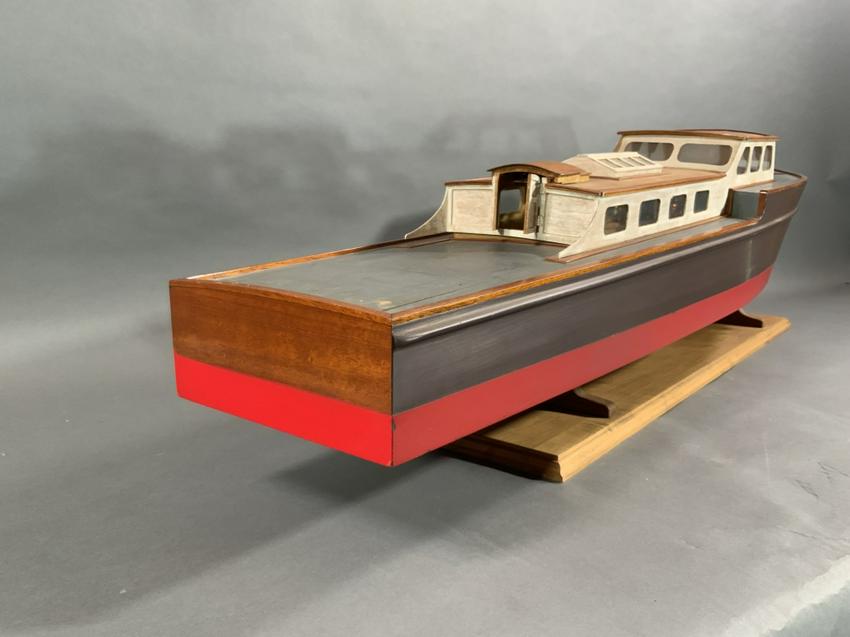 Yacht Model Built Plank on Frame - Lannan Gallery