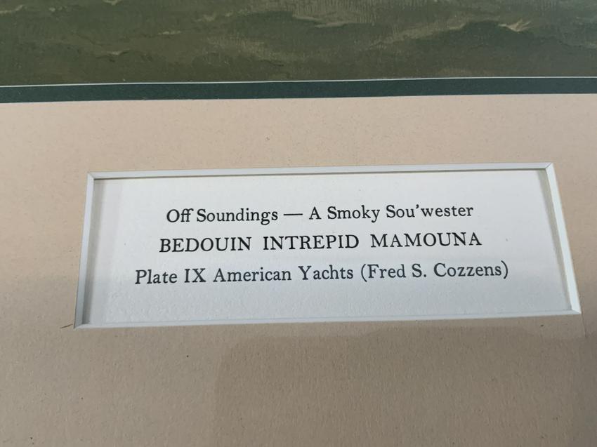 Fred Cozzens American Yachting Print - Lannan Gallery