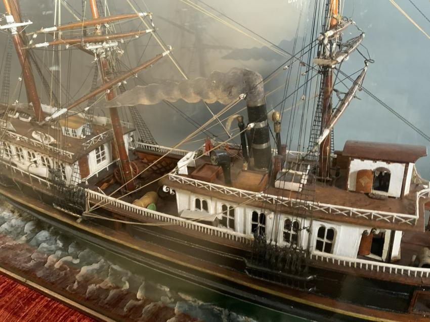 Folk Art Ship Model of a Steamship - Lannan Gallery