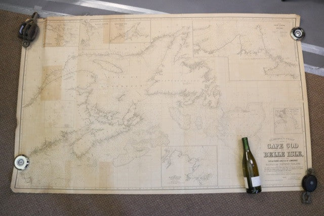 Original Eldridge Linen-Backed Canada Chart c.1893 - Lannan Gallery