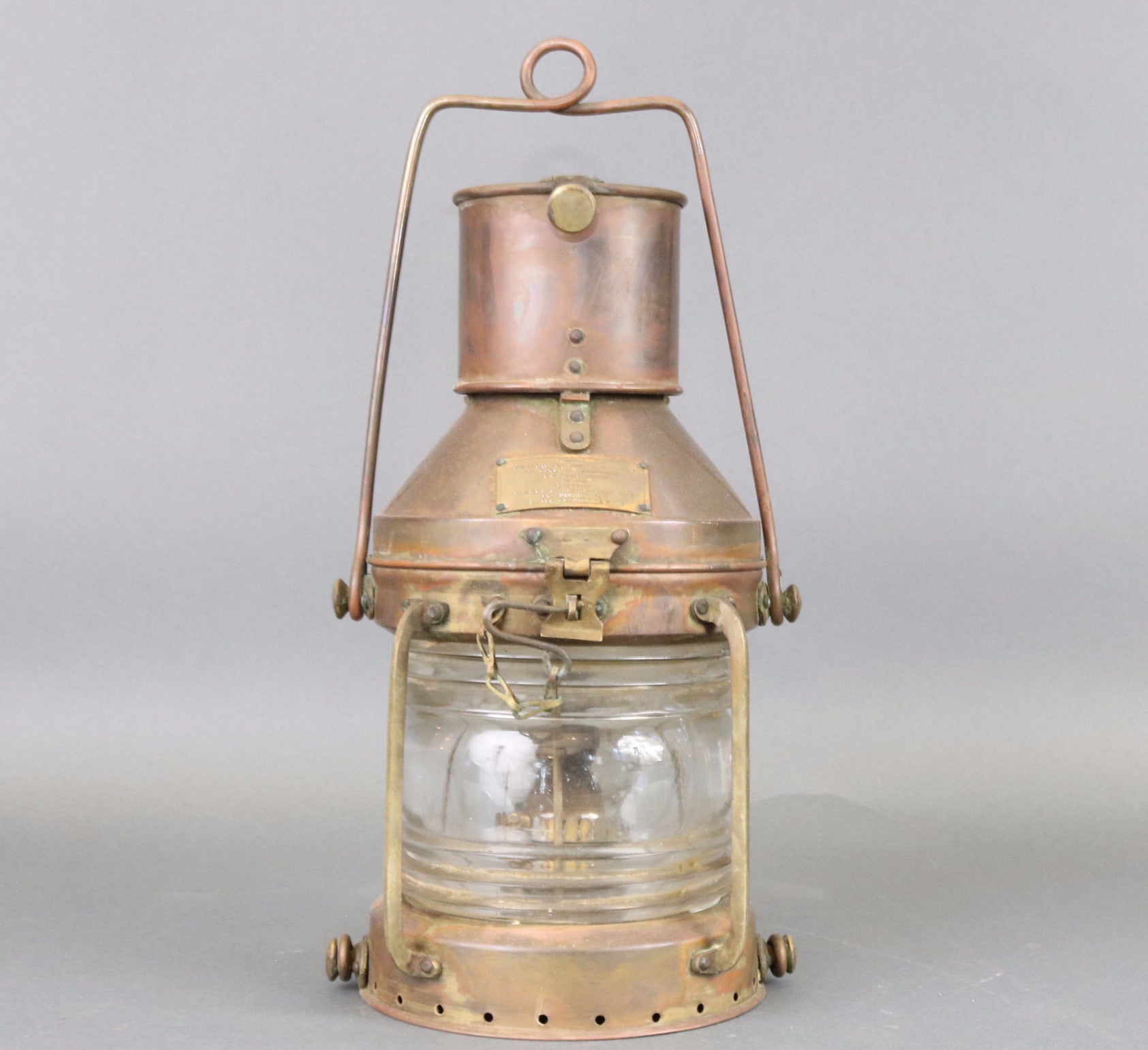 Copper Anchor Lantern, mid century – Lannan Gallery