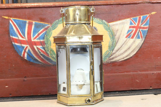 Brass Cabin Lantern by Griffth & Sons - Lannan Gallery