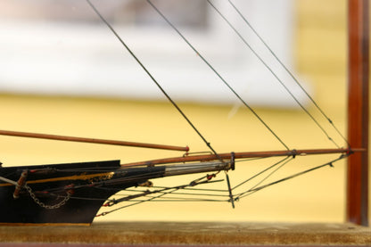 Early Schooner Model Diorama- Florence of Providence - Lannan Gallery