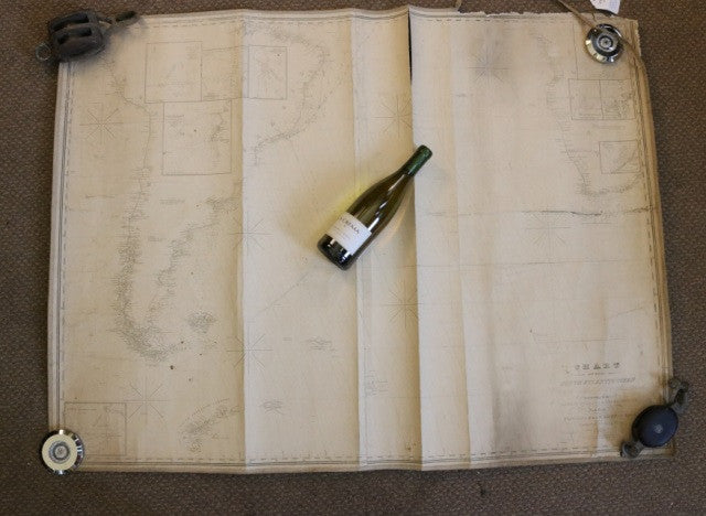 Original Chart of the South Atlantic Ocean, 1864 - Lannan Gallery