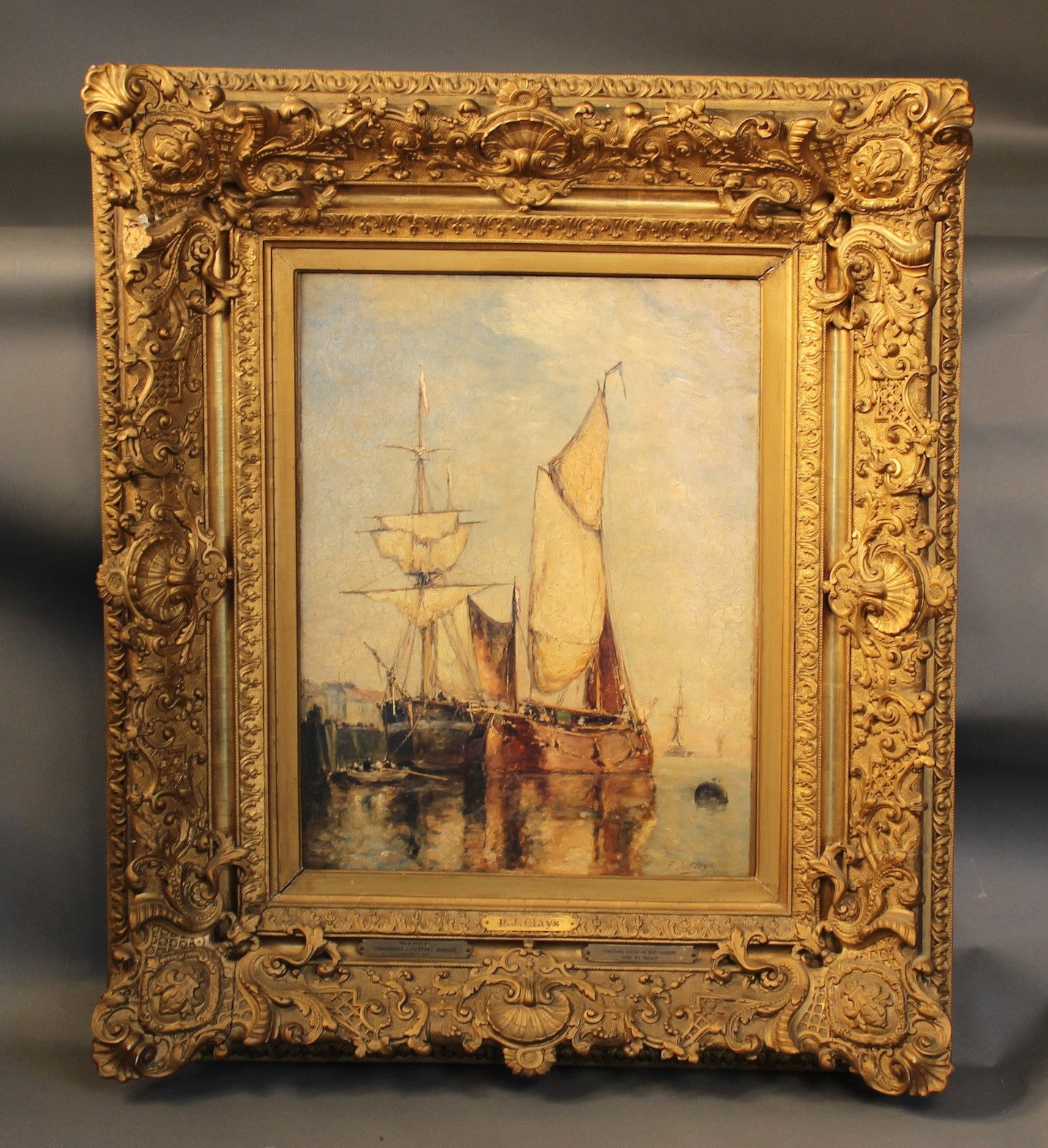Oil on Canvas by P.J. Clays, Gifted by J.P. Morgan, 1897 – Lannan